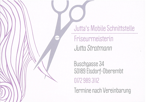 Flyer des Friseursalons Stratmann in der Erftflora