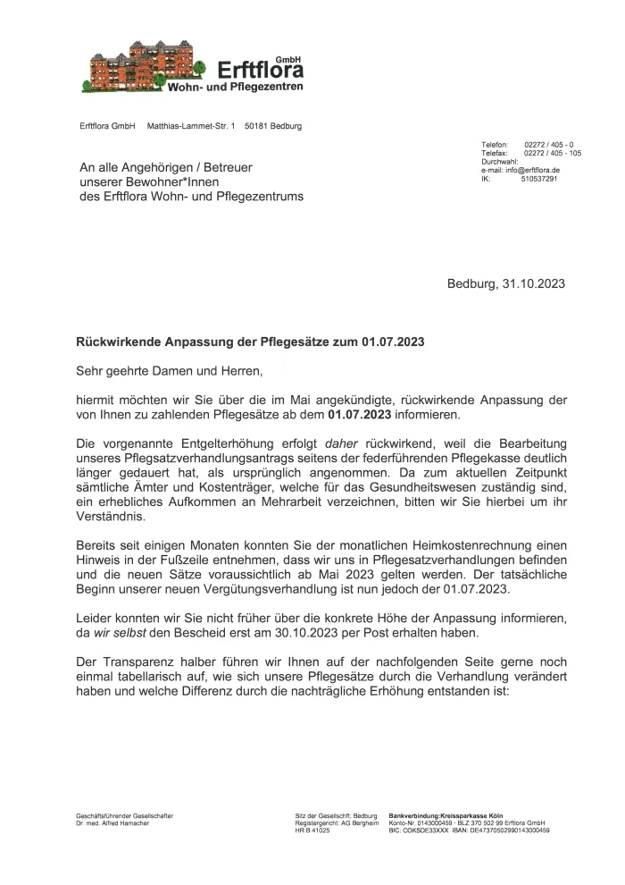 Historische Information zu Pflegesätzen, Seite 1