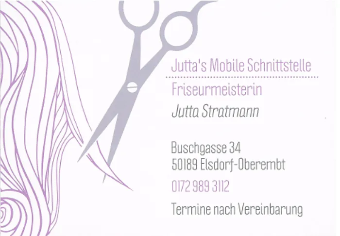 Flyer des Friseursalons Stratmann in der Erftflora